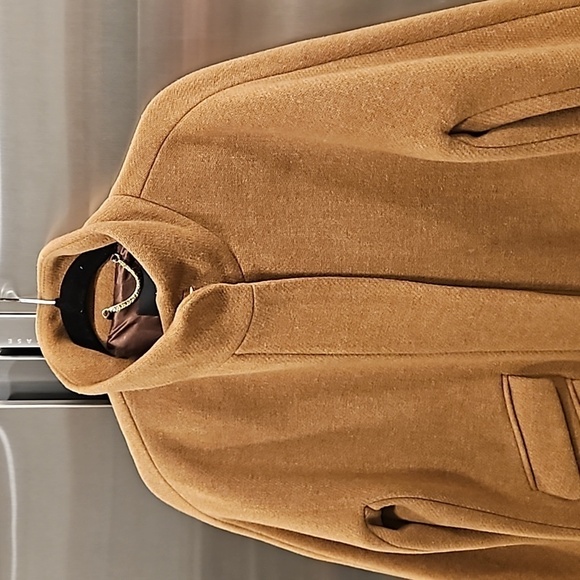 💕J. CREW💕 Cocoon Coat in Italian Stadium-Cloth Wool Blend ~ Heather Acorn 10 - Picture 12 of 16